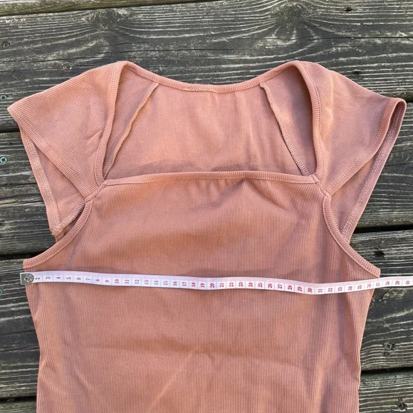 Bodysuit: Ribbed Square Neck - Picture 9 of 9